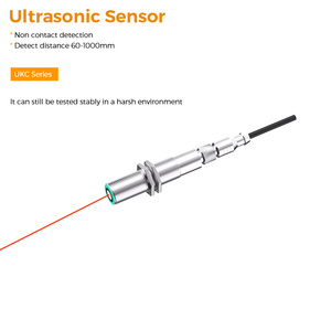 Salida analógica 4-20mA Distancia de detección 60-1000MM Reflexión difusa Sensor ultrasónico de metal Fábrica - Product Image 3