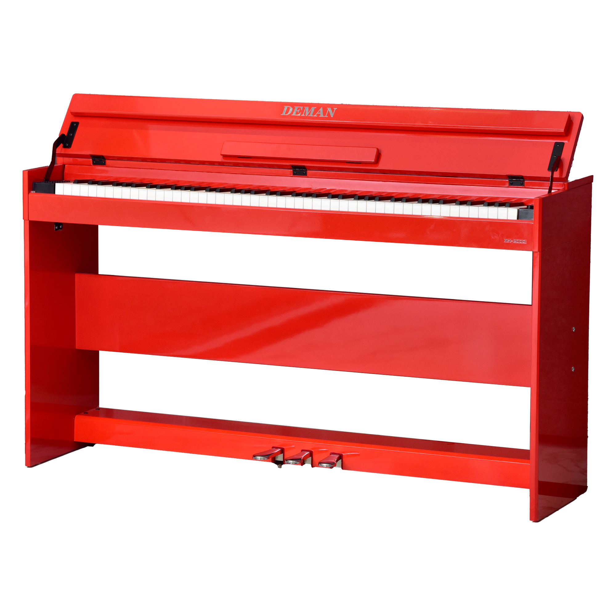 lacquered finish red