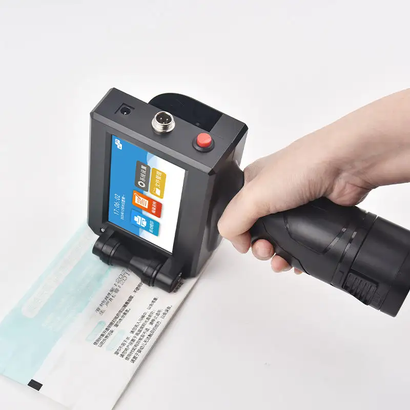 Eenvoudige Bediening Smart Handheld Inkt Jet Codering Machine/Hand Jet Inkjet Printer Voor Code Markering Op Hout, Plastic, Karton