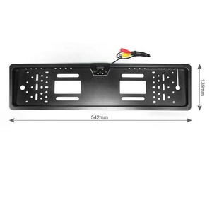 55x14cm厘米12v汽车后视摄像头4/8/12LED停车传感器CCD高清图像欧洲牌照架后视摄像头 - Product Image 4