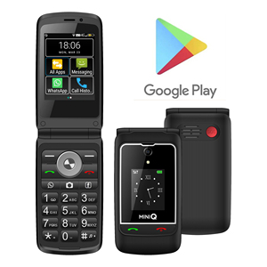 TIQ U.<strong>S</strong>. Region 4G Smart <strong>Flip</strong> T Mobile Phone At&amp;t Phone Google Play Android MTK6739 Key Input Multilingual Smart Phone - Product Image 1