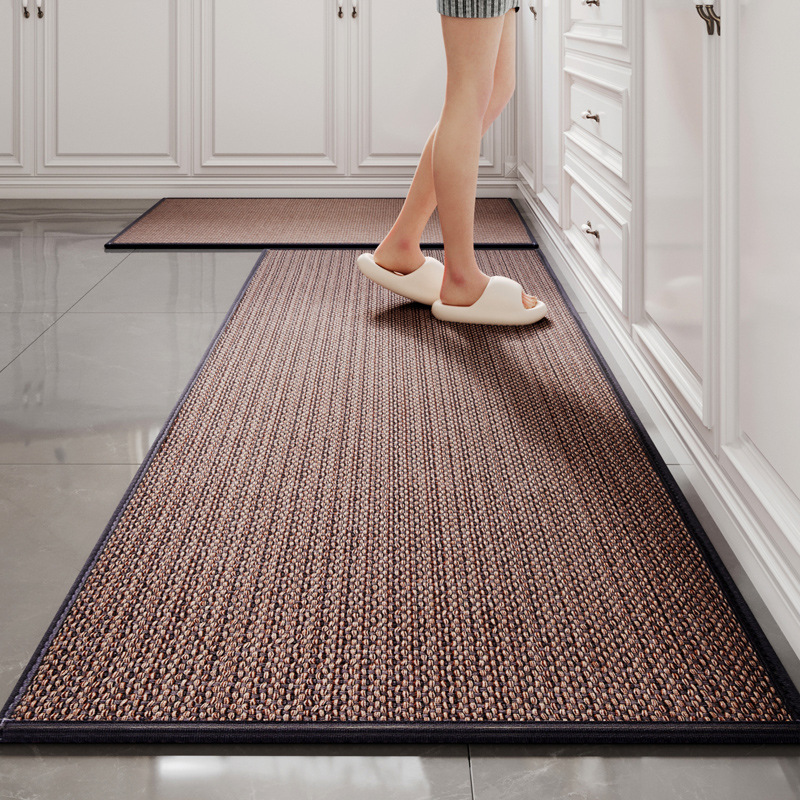 Tapis tissé en caoutchouc - gris