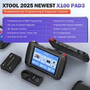 X100 PAD3 Auto Key Programming Scan Tool Vollsystem OBD2 Diagnose scanner IMMO FCA ECU Codierung mit 38 Reset-Funktionen