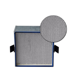100级洁净室0.2微米空气过滤器610x610x50mm Ulpta面板过滤器