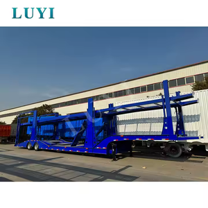 非洲6-8辆汽车容量的二手可伸展2轴双层汽车运输车半挂车 - Product Image 4