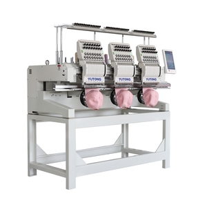FT-CT1203H <strong>Computer</strong> Controlled High Speed Multifunction 3 Head Cap Flat T-shirt Embroidery Machine for Design Shop - Product Image 1