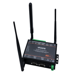 HF2421G 4G GNSS Serial Device Server RS232 RS485 RS422 a Ethernet 3G GPRS Network Converter GPS Industrial Wifi Module - Product Image 2
