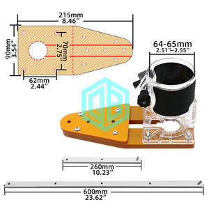 ไฟฟ้ามือTrimmerไม้Router MillingวงกลมSlottingเครื่องตัดไม้เครื่องมือตัดวงกลมจิ๊กงานไม้Jigs - Product Image 2