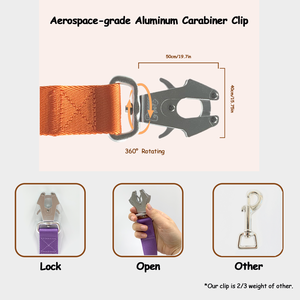 Pepper Pet High Strength Hunde leine mit lbs Zug festigkeit, Schnellverschluss-Aluminium haken, weichem, nicht brennendem Nylon - Product Image 4