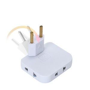 4.8MM Outlet Power Converter <strong>Rotate</strong> Charger Wall <strong>Socket</strong> <strong>Adapter</strong> Splitter Converter <strong>Socket</strong> One to Three Power Conversion