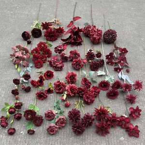 Ifg bán buôn các loại khác nhau của Burgundy hoa nhân tạo cho đám cưới centerpieces trang trí - Product Image 2