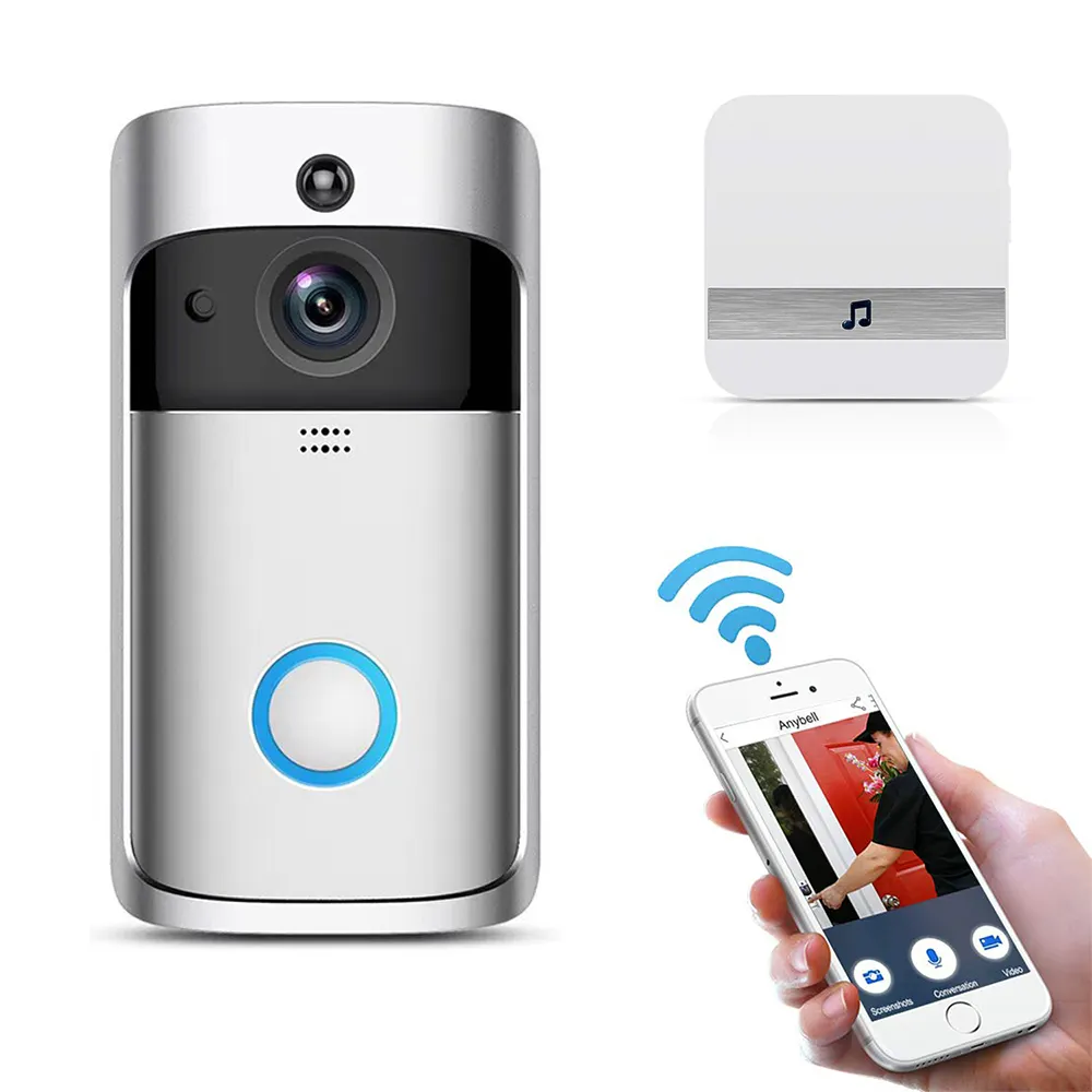 2020 Trend Orignal V5 Door Camara Audio Video Timbre Intercom Chime Campana De La Puerta Wireless Smartphone Ip Doorbell Camera