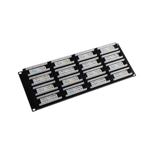 Panel de conexión de datos de red sin blindaje CAT6 de 96 puertos con estándar de Categoría 6 de módulos RJ45 integrados - Product Image 1