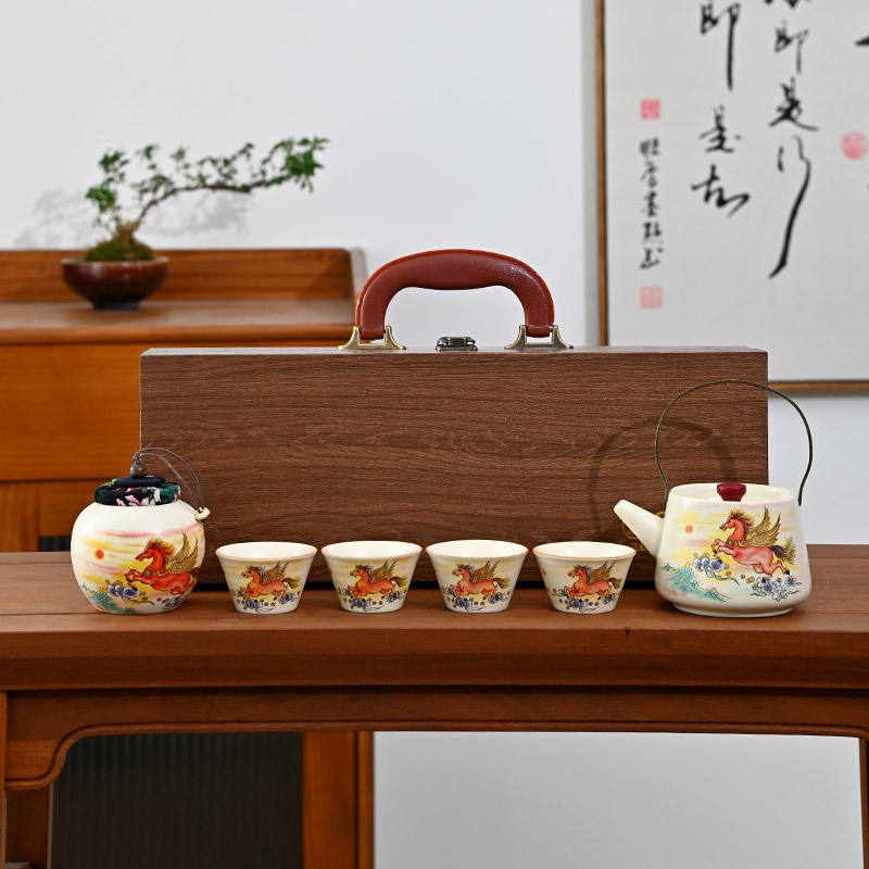 Caja de madera con asa - Éxito inmediato - Ya Huang