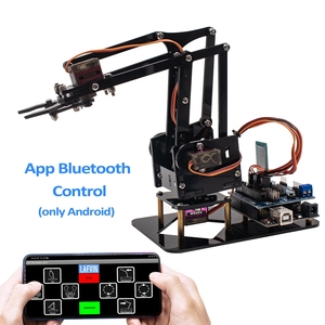 LAFVIN PS2 Joystick 4DOF Acryl spielzeug Roboter Mechanische Arm klaue Kit für r3 Roboterarm Ausbildung für Arduino
