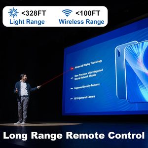 USB-C/USB-A Smart Board Slideshow Clicker Drahtloser grüner Laserpointer Remote Presenter & PowerPoint Advancer Stift typ Clicker