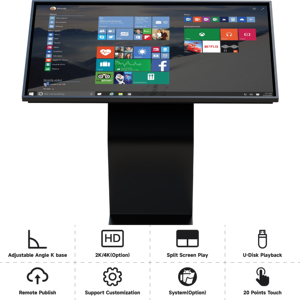 43 pollici Free Stand Digital Signage Display LCD IR Touch chiosco interattivo Touch informazioni Touch chiosco interattivo - Product Image 3