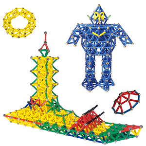 160 Cái Gậy Và Quả Cầu Pha Lê Từ Tính Dụng Cụ Thủ Công Giáo Dục Từ Tính Bộ Lắp Ráp Smartmax - Product Image 4