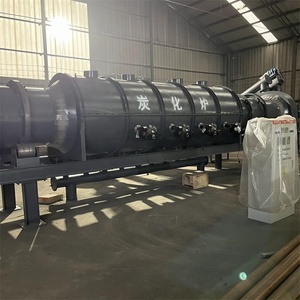 RDF Rotary <strong>Carbonization</strong> Furnace <strong>Palm</strong> <strong>Kernel</strong> <strong>Shells</strong> Groundnut Household and Industrial Waste Charcoal Making Machine in India