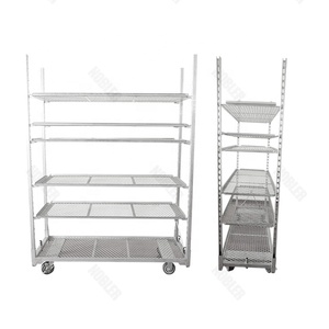 Corrosion Resistance Strong Not Easy to Rust Danish <strong>Trolley</strong> with Four-Wheel Rolling OEM Customizable Flower <strong>Trolley</strong> - Product Image 1