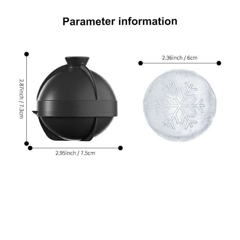 Flocon de neige noir