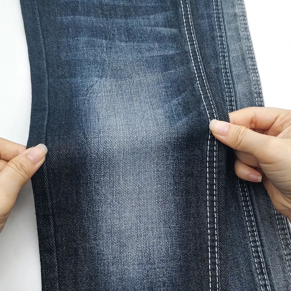 Bahan jeans denim mentah pabrik Tiongkok kain denim poliester D52G1319-1