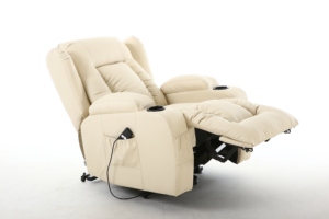 עור מפוצל כורסת כיסא מסתובב ונדנדת סלון פנאי כיסא חשמלי עיסוי ספה - Product Image 5