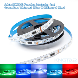Tira de luces inteligentes multicolores DMX incorporado 512 DC24V 60LEDs/M Tira de LED RGB digital - Product Image 6