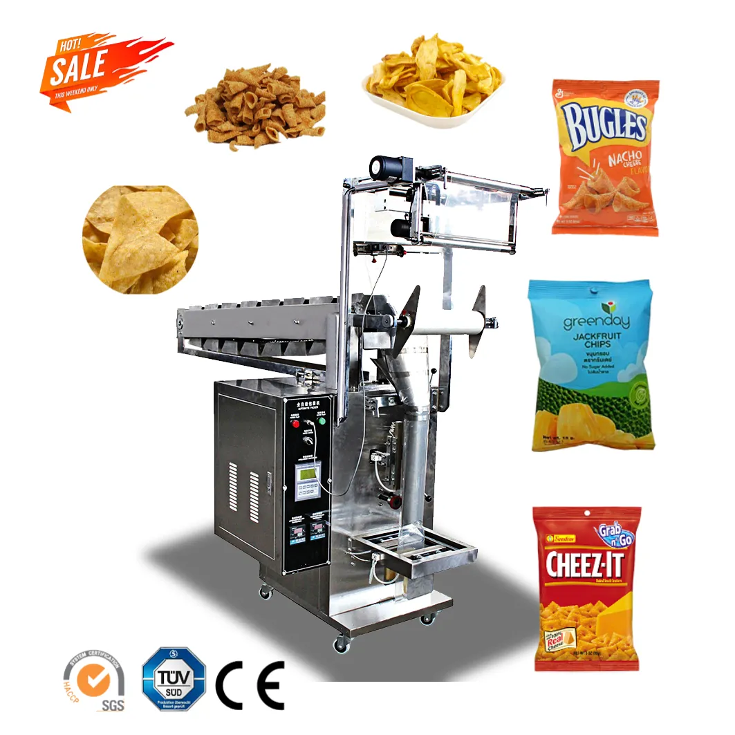 Used Manual Automatic Fried Jackfruit Crisps French Fries Banana Snack Potato Chips Packing Machine