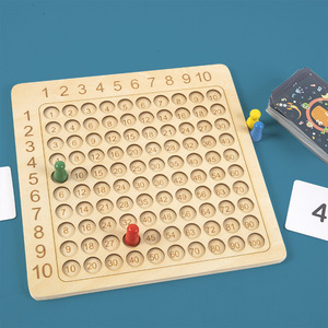 幼儿教育学习数学玩具幼儿木制蒙特梭利乘法棋盘游戏 - Product Image 3