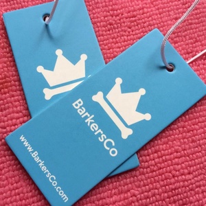 Etiquetas pequeñas de papel para joyería con cuerda elástica, etiqueta oscilante de cartón con cuerda elástica - Product Image 6