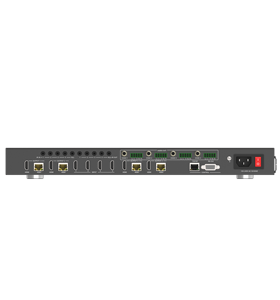 Hdbaset-conmutador de matriz de transmisión de hasta 150m, 4x4, hdmi 2,0, con 4 salidas de bucle HDMI, 4k, 18Gbps, HDR, HDBaseT matrix
