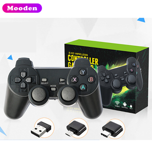 PS2/PS3ビデオゲームコンソール用D2.4GhzワイヤレスゲームパッドUSBゲームコントローラージョイスティックAndroidTVBOX電話