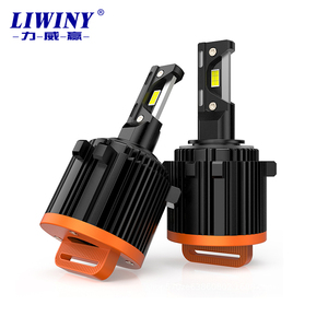 Liwiny LED 100W CSP 6000K araba farı ampuller beyaz Canbus kablosuz tak oynamak için v-w gol-f 7 mk7 MK6 H15 far ampulü H7 - Product Image 1
