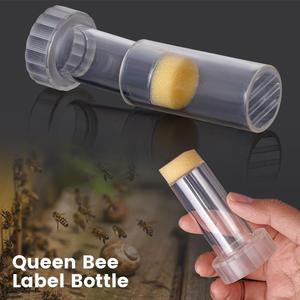 2 adet yeni arıcılık kraliçe arı işaretleme araçları arı işaretleyici tüp Catcher kafes sünger fiş ve kanat kesim ile çiftlik kullanımı için - Product Image 1