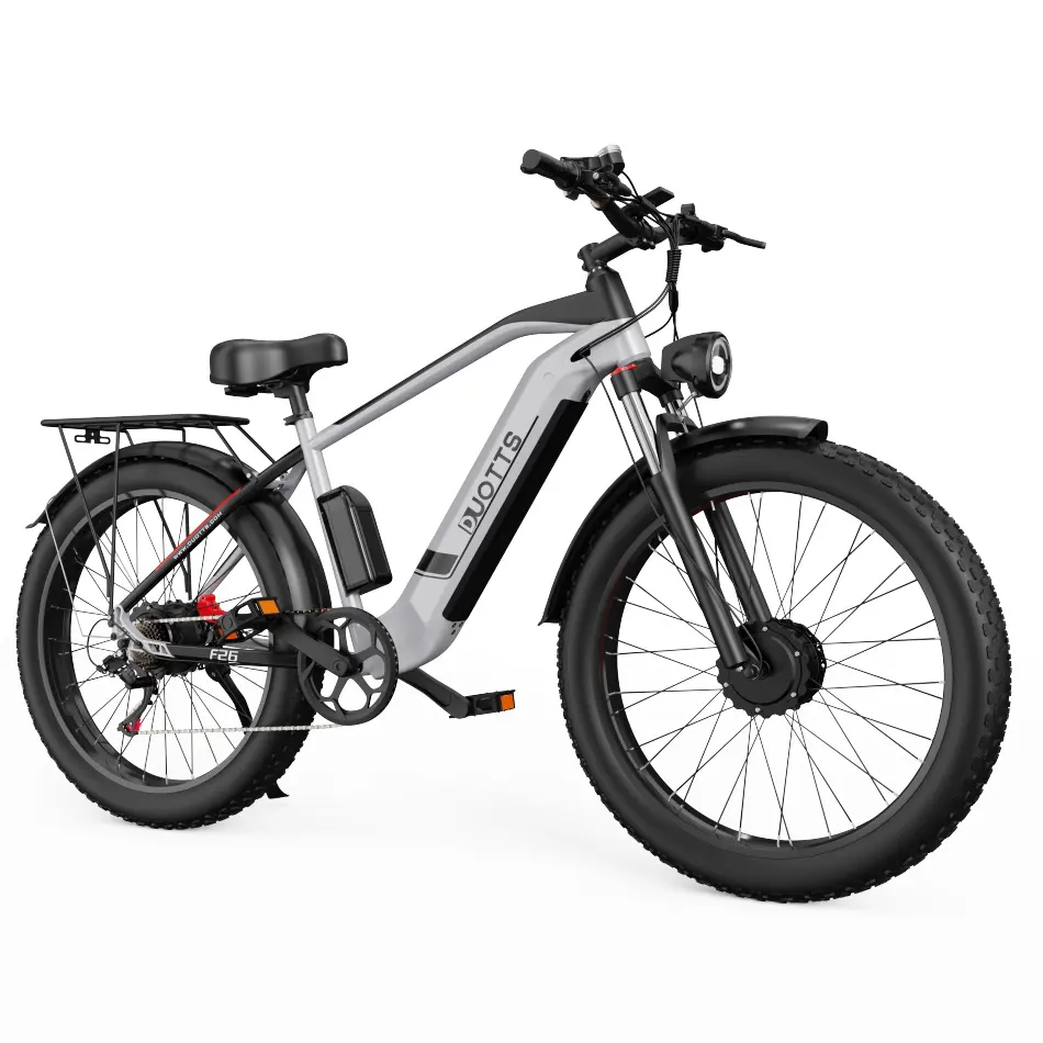 DUOTTS-Vélo électrique pour adulte, avec batterie de 48V et 17,5 Ah, noir argenté, 750W * 2, livraison gratuite, entrepôt européen