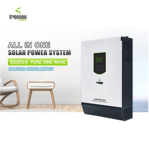 Inversor de frecuencia de potencia 5500va Sistema de energía solar fuera de la red para el hogar 48V Entrada 220VAC Inversor de salida simple/triple - Product Image 5