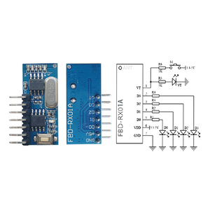 Diymore 2262/2272 4-Kanal 315MHz Schlüssel drahtlose Fernbedienung Kits Empfänger modul für Arduino 433Mhz Rf Modul - Product Image 2