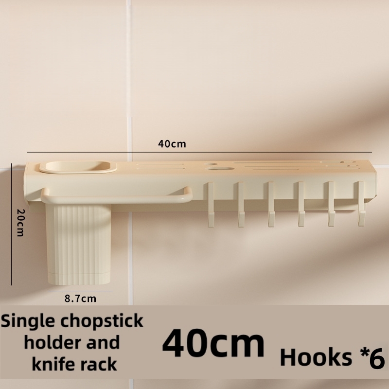 Porte-couteau courbé jaune laiteux - 40 cm avec tige