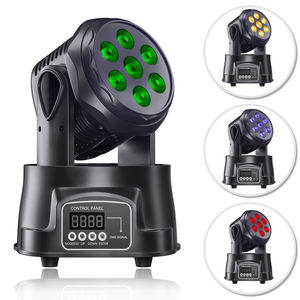 ミニ7X8WRgbw 4In1LedウォッシュDmxDjディスコパーティー照明はステージLedムービングヘッドライトを示します - Product Image 5