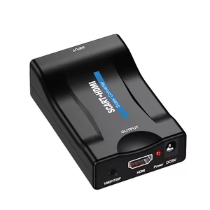 Convertidor SCART a HDMI, adaptador exclusivo de audio y vídeo con interruptor SCART/HD, escalador de vídeo PAL/NTSC, convertidor Digital SCART a HDMI