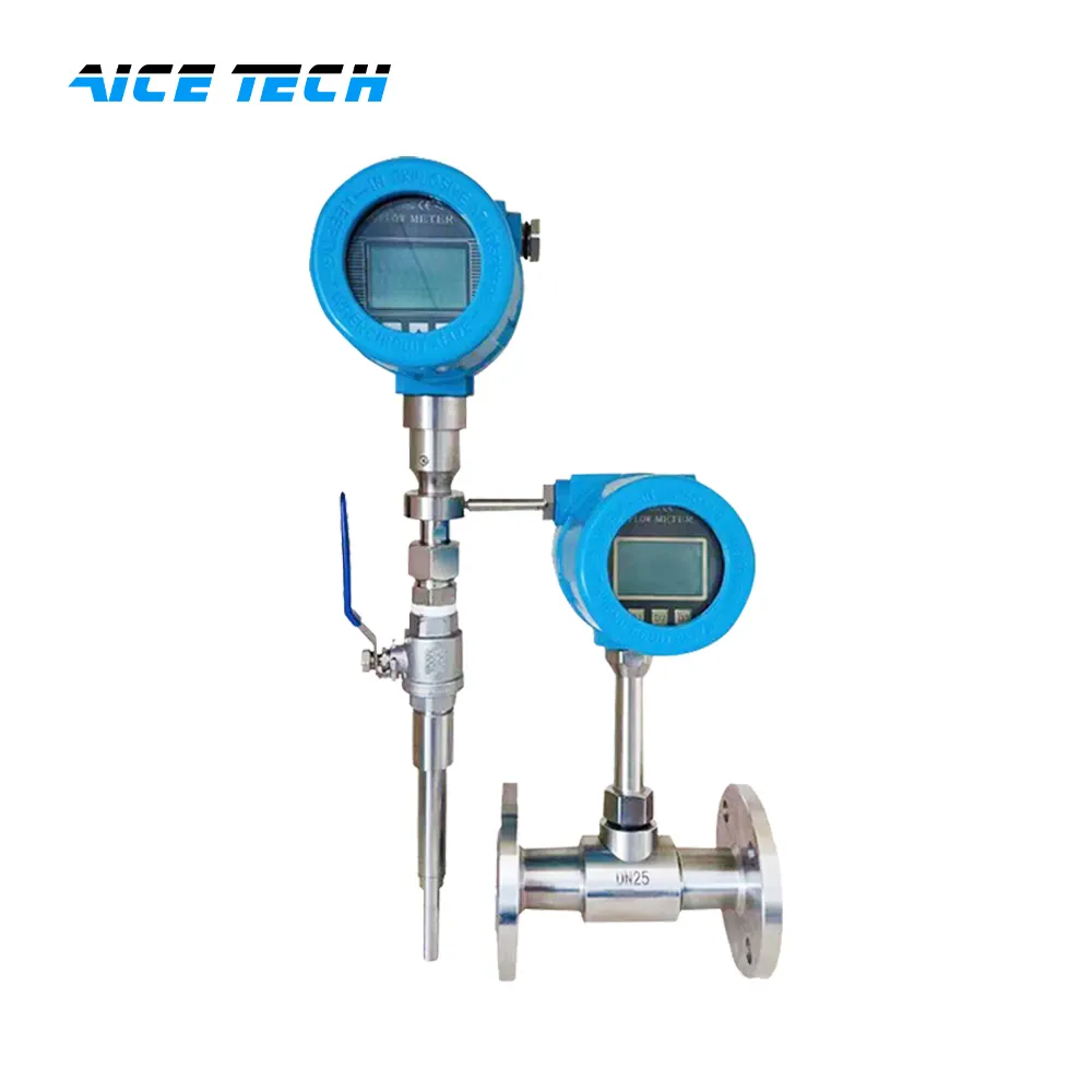 High Temperature Flange Type Natural Gas Compressed Air Argon Biogas Industrial Gas Thermal Gas Mass Flow Meter