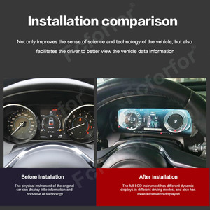 12.3'' LCD Dashboard for <strong>Jaguar</strong> XFL 2016-2019 LCD Instrument Cluster Plug and Play LCD Odometer Virtual Digital Cluster Cockpit - Product Image 3