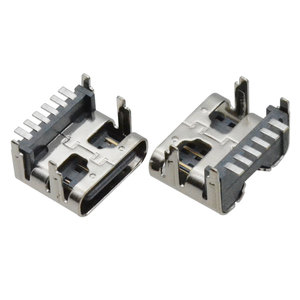 SMD hızlı şarj USB tip C dişi soket 6 Pin yatay PCB SMT portu dişi konnektör - Product Image 1