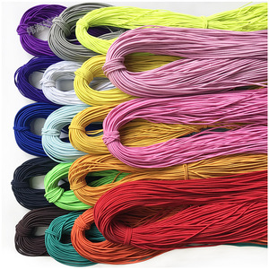 Cordón elástico redondo colorido al por mayor 2/2,5/3mm látex de goma de alta resistencia para ropa - Product Image 3