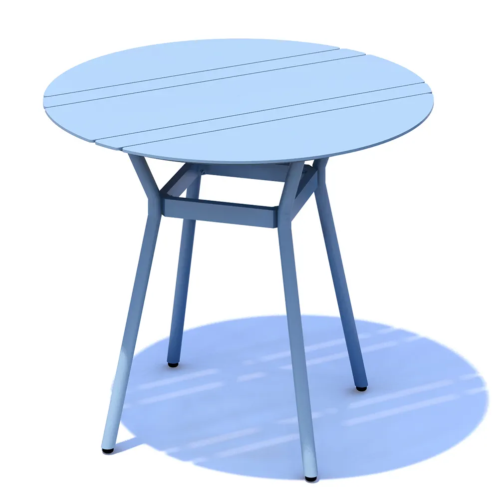 Nuova collezione tavolo e sedie da bistrot tavolo rotondo moderno europeo da 90cm Set da bistrot 3 pezzi ristorante all'aperto Cafe & Bar
