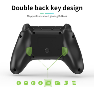 Controlador de Joystick de juego inalámbrico de 2,4 Ghz Definición de macro Soporte de programación personalizado para X-Box PC PS3 Android - Product Image 4
