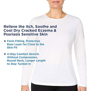 Femmes <span class=keywords><strong>Psoriasis</strong></span> Soulagement Traitement Chemise Modérée à Sensible Soins de la Peau Thérapie Eczéma Refroidissement Vêtements - Product Image 4