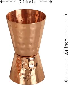 2023 fabrika en çok satan Bar araçları ölçme fincan yeni stil Jiggers Metal bakır Jigger - Product Image 2