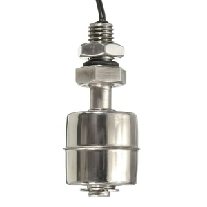 Silber Edelstahl SUS <span class=keywords><strong>MINI</strong></span> Edelstahl Vertikaler Flüssigkeits wasserstands ensor Interner Schwimmersc halter 45mm Leitung 35CM 10W